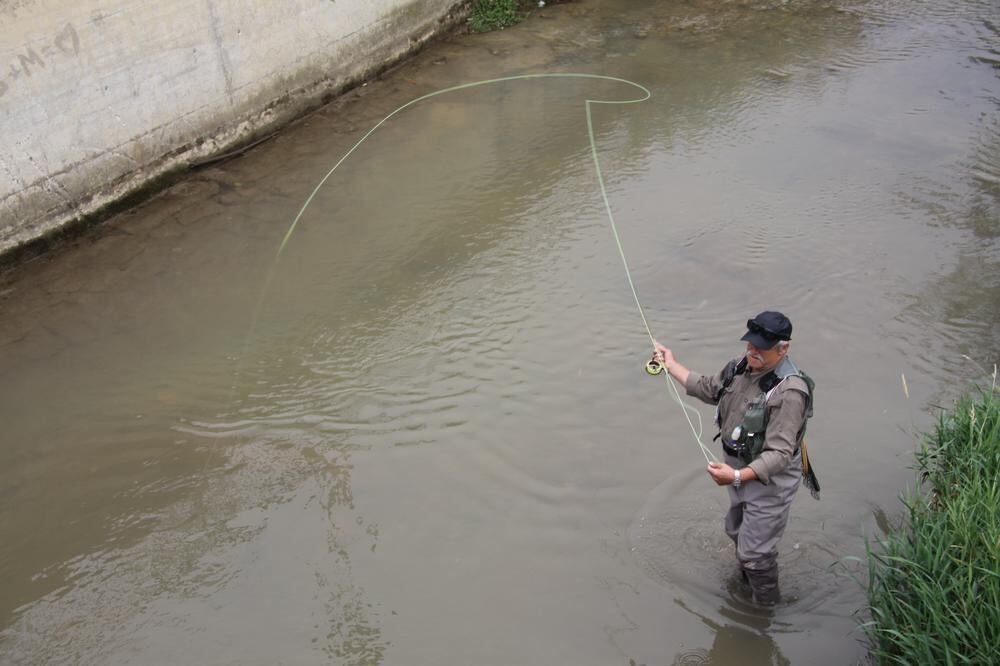 Fliegenfischen in der Steinlach August 2012