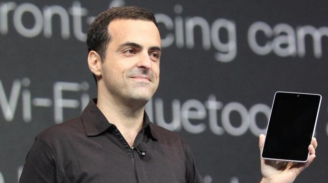 Google-Manager Hugo Barra präsentierte auf der Entwicklermesse Google I/O 2012 in San Francisco den neuen Tablet-Computer Nex