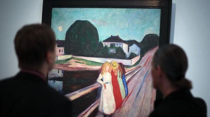 »Vier Mädchen auf der Brücke« von Edvard Munch. Foto: Oliver Berg