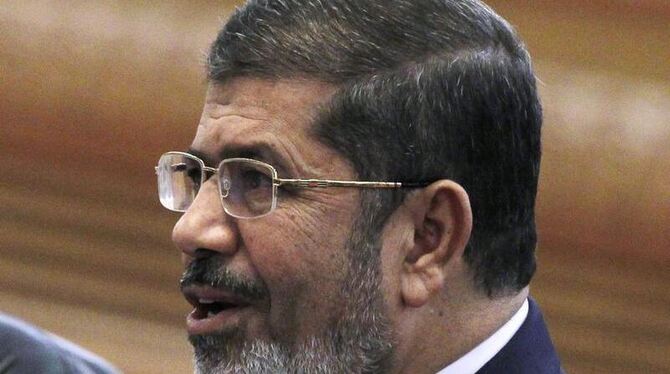 Der ägyptische Präsident Mohammed Mursi ruft zur Hilfe für die syrischen Rebellen auf. Foto: How Hwee Young/Archiv