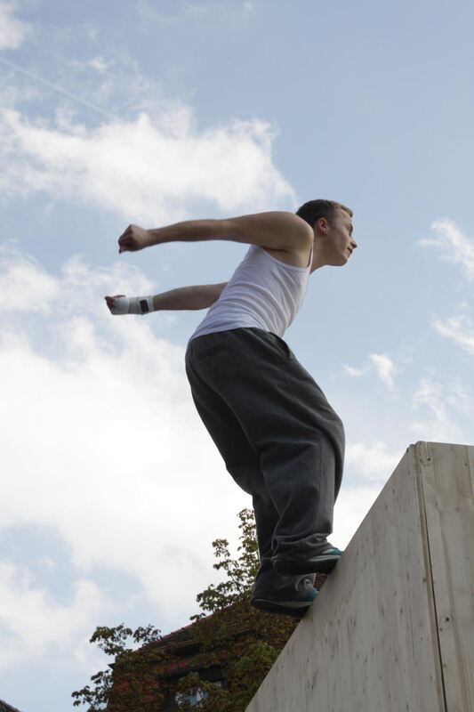 Parkour-Day auf dem Reutlinger Marktplatz