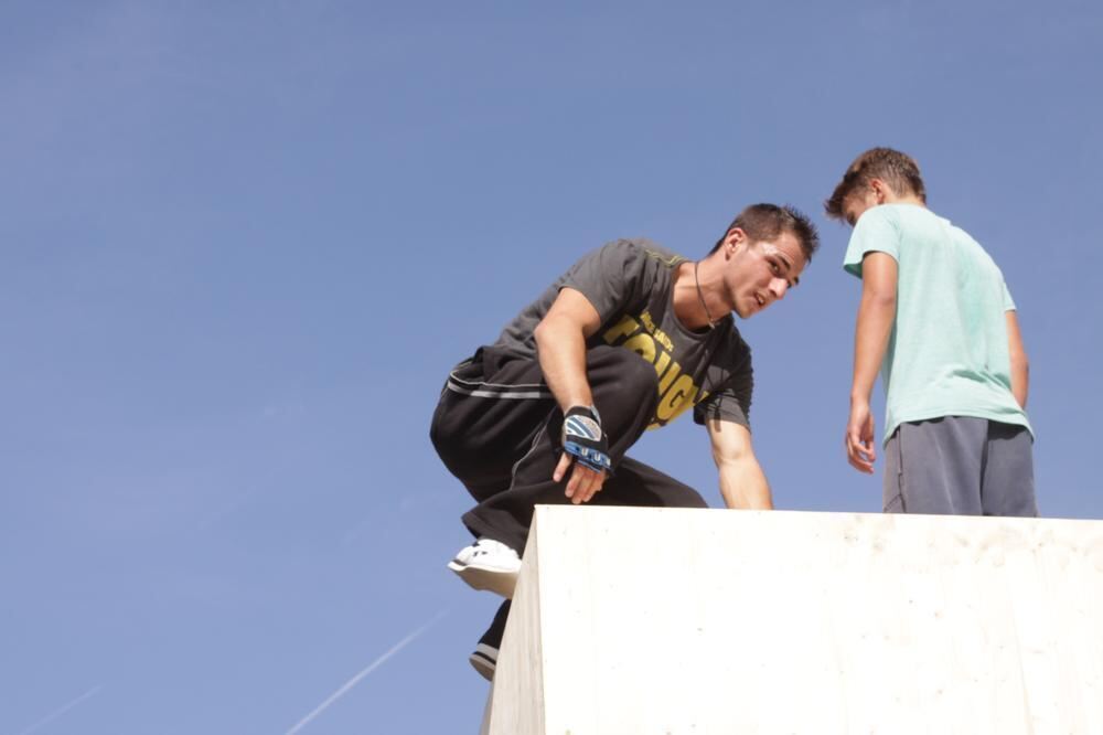 Parkour-Day auf dem Reutlinger Marktplatz