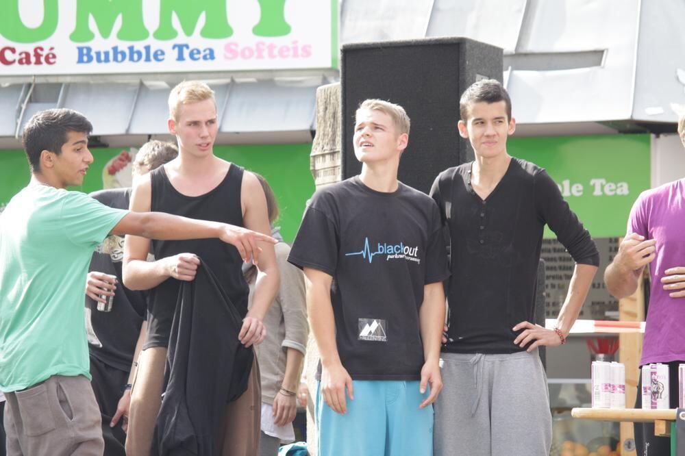 Parkour-Day auf dem Reutlinger Marktplatz