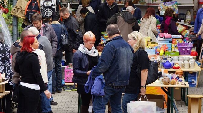 Der traditionelle Flohmarkt erlebte einen neuerlichen Besucheransturm. FOTO: PR