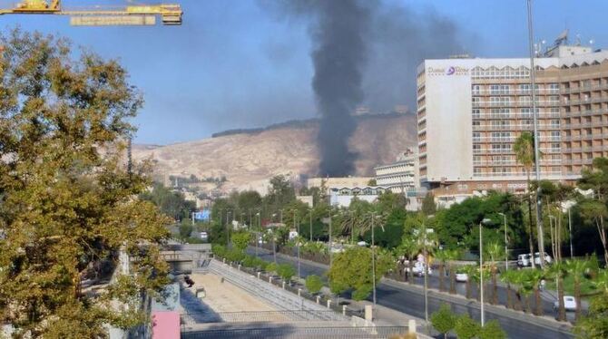 Zwei Explosionen haben am Morgen Damaskus erschüttert. Foto: Sana