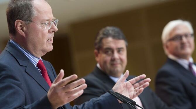 SPD-Kanzlerkandidat Peer Steinbrück. FOTO: DAPD