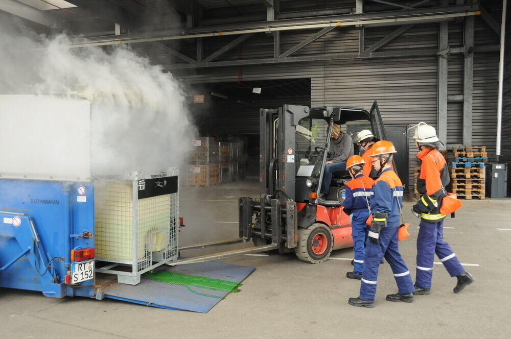 Übung Feuerwehr Betzingen September 2012