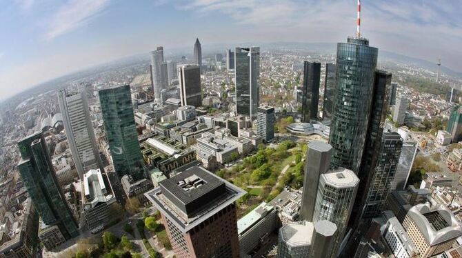 Banken in Frankfurt.