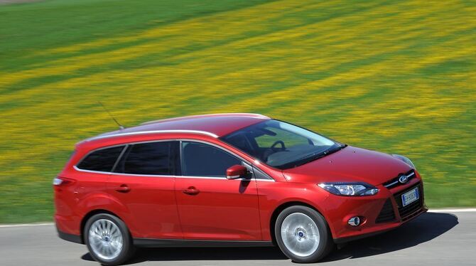 Bärenstark und dennoch sparsam: der Ford Focus Turnier mit 1,0-Liter EcoBoost-Motor.	FOTO: PR