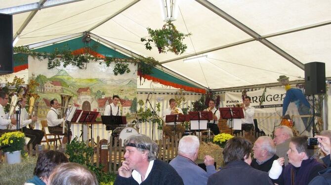 Weinfest in Sondelfingen: Die Blasmusik darf dabei nicht zu kurz kommen. FOTO: ANTZ