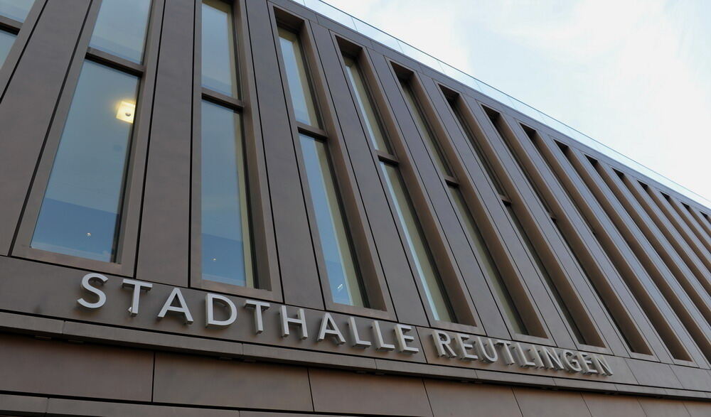 Neue Stadthalle Reutlingen Countdown auf der Großbaustelle