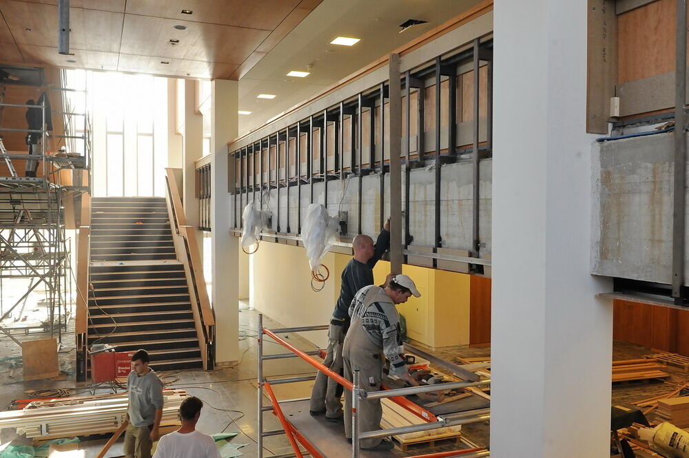 Neue Stadthalle Reutlingen Countdown auf der Großbaustelle