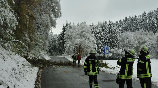 Wintereinbruch im Kreis Reutlingen.