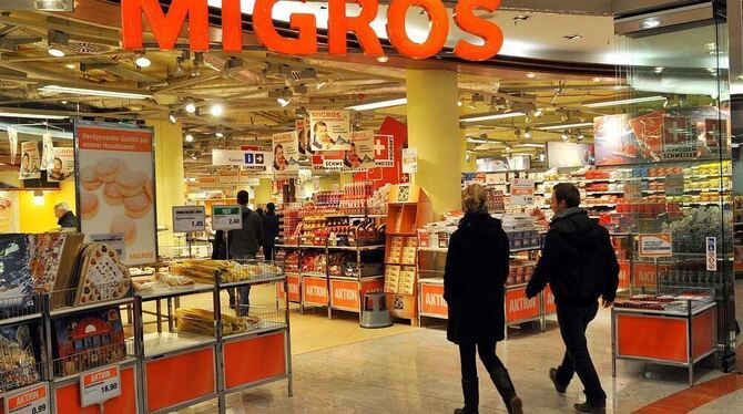 Der Migros Markt in der Müller-Galerie.