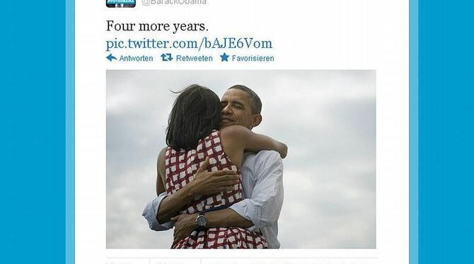 Der Twitter-Account von US-Präsident Barack Obama. Foto: Twitter