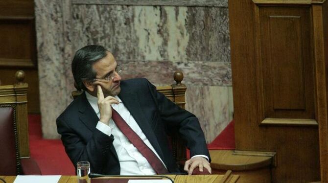 »Mit großer Einigkeit wurde der zweite entscheidende Schritt getan«, sagte Ministerpräsident Antonis Samaras. Foto: Alexandro