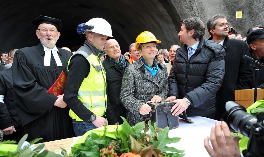 Tunnelanschlag für den Scheibengipfeltunnel