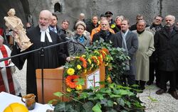 Die Heilige Barbara wacht über die Mineure des Scheibengipfeltunnels.