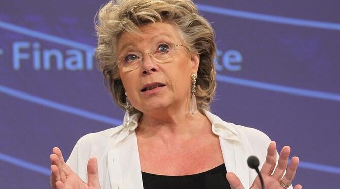 EU-Justizkommissarin Viviane Reding in Brüssel. Die EU-Kommission will ihren Vorschlag für eine Frauenquote in Aufsichtsräten