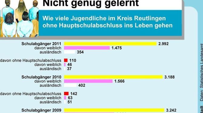 Wer ohne Schulabschluss ins Leben geht, tut sich schwer. GRAFIK: ZDS