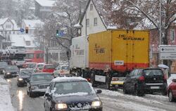 Stau in Bad Urach.