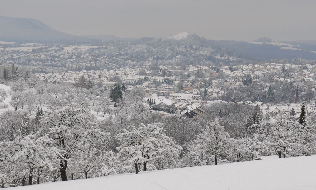 Wintereinbruch im Kreis Reutlingen November 2012