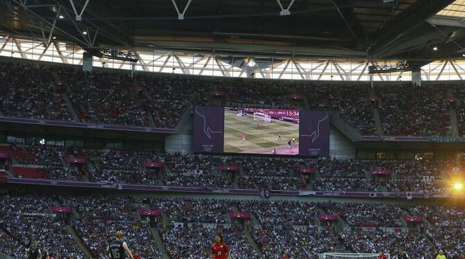 Das Wembley-Stadion in London würde gerne das Finale der EM 2020 beherbergen. Foto: Nic Bothma