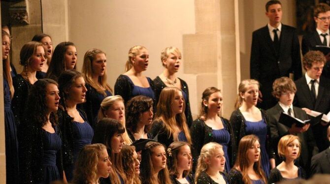 Feine Stimmkultur zeigte der Neue Kammerchor Heidenheim in Dettingen.  GEA-FOTO: KNAUER