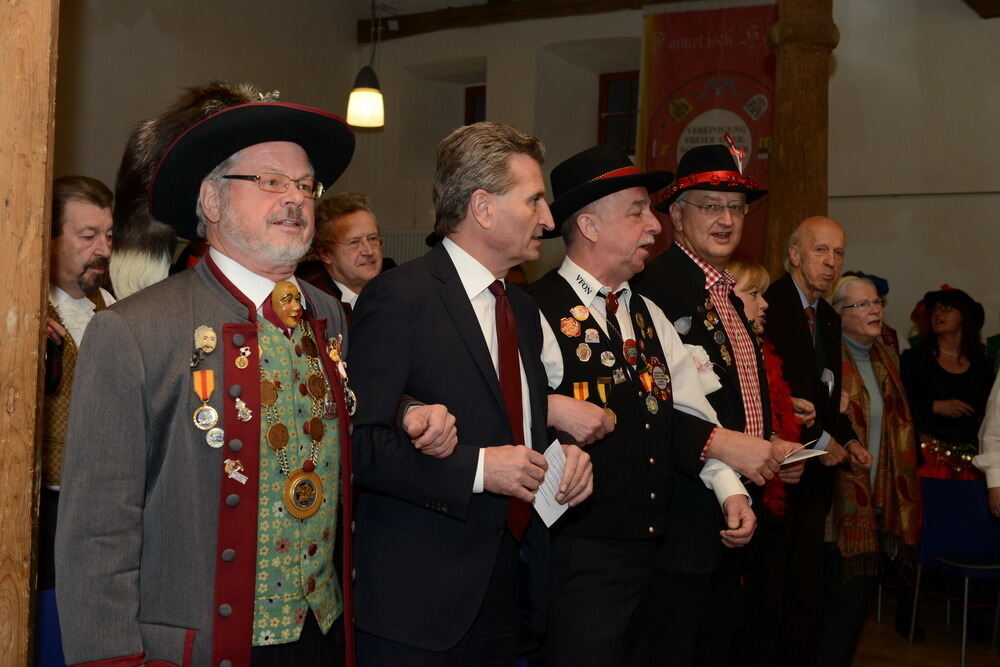 Verleihung »Goldene Saubloder« an Peter Schneider in der Wimsener Mühle Januar 2013