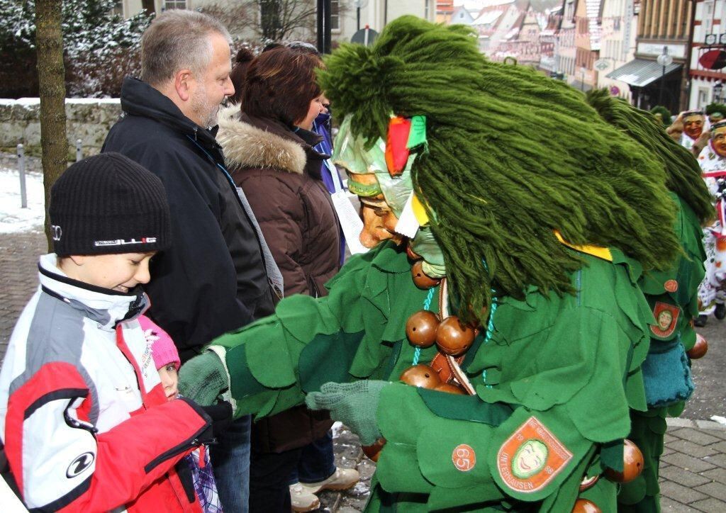 Fasnetsumzug Hungerberghexen Münsingen Januar 2013