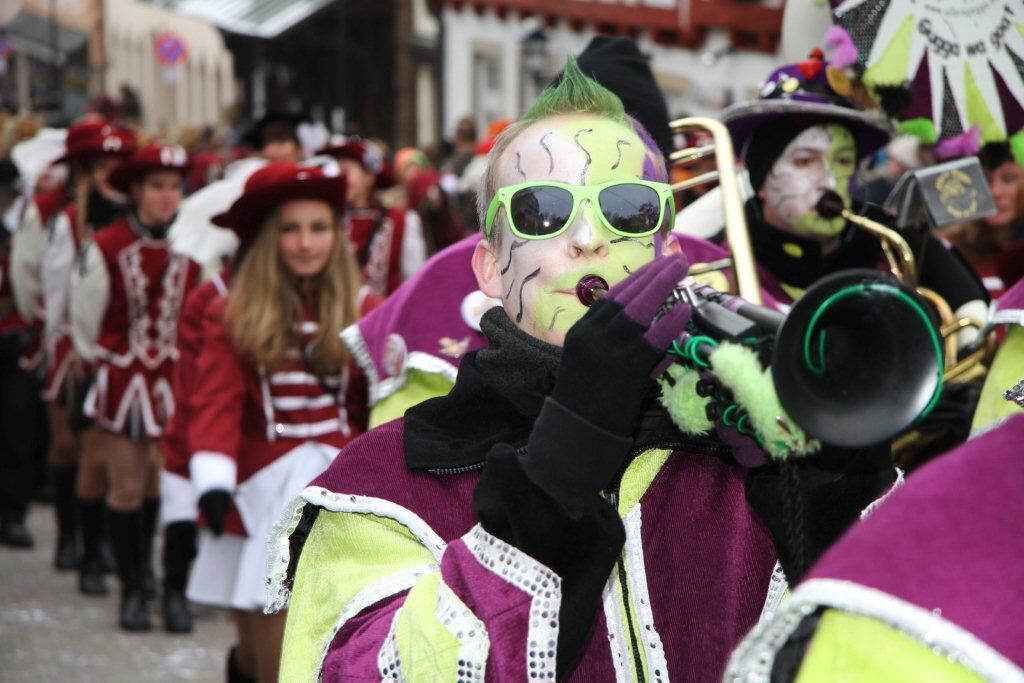 Fasnetsumzug Hungerberghexen Münsingen Januar 2013