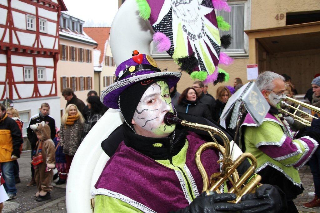 Fasnetsumzug Hungerberghexen Münsingen Januar 2013