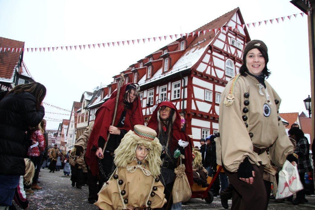 Fasnetsumzug Hungerberghexen Münsingen Januar 2013