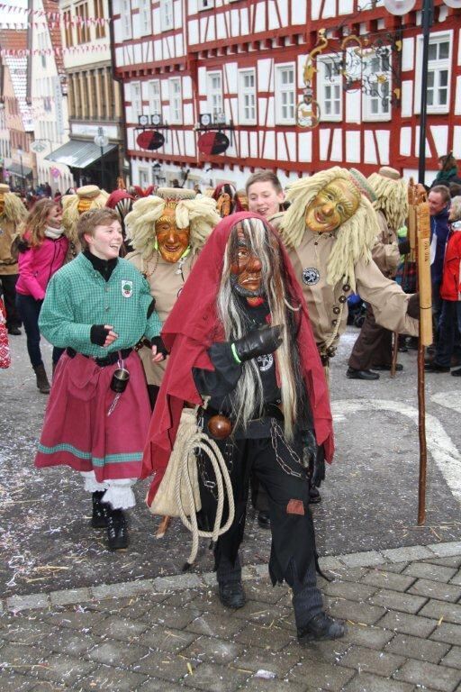 Fasnetsumzug Hungerberghexen Münsingen Januar 2013