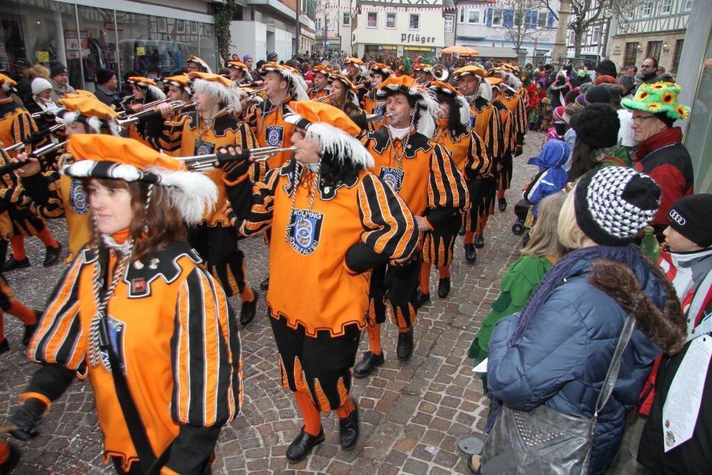 Fasnetsumzug Hungerberghexen Münsingen Januar 2013