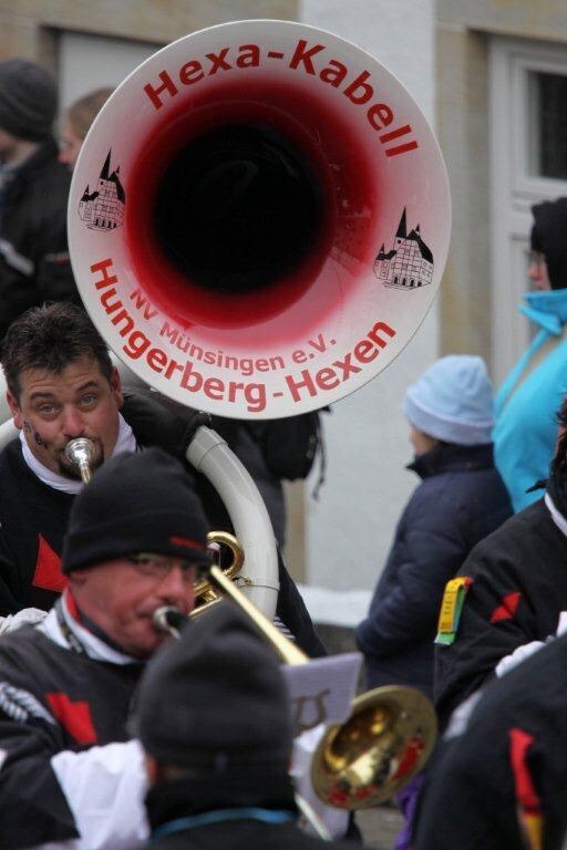 Fasnetsumzug Hungerberghexen Münsingen Januar 2013