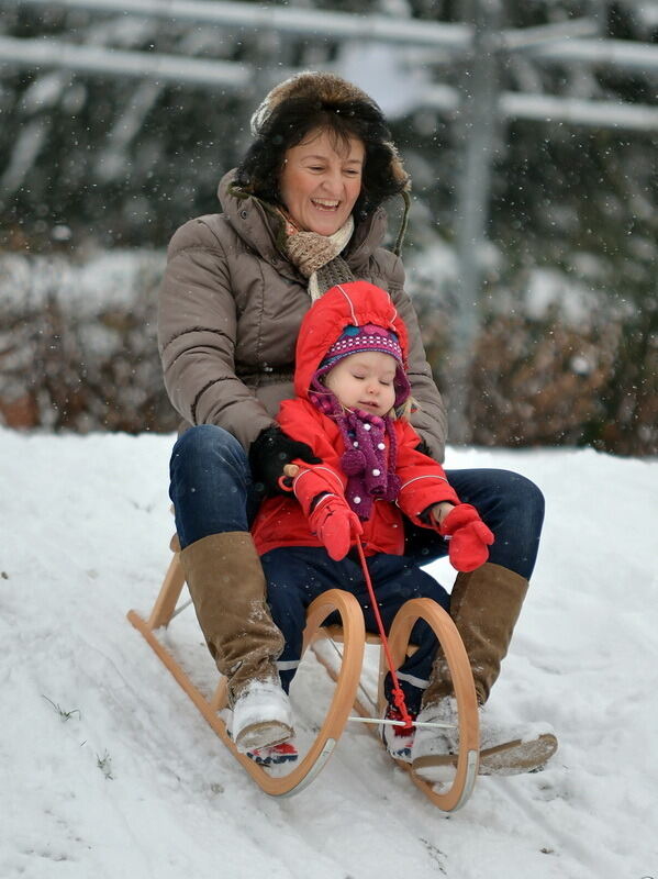 Schnee und Winterfreuden in Reutlingen Januar 2013