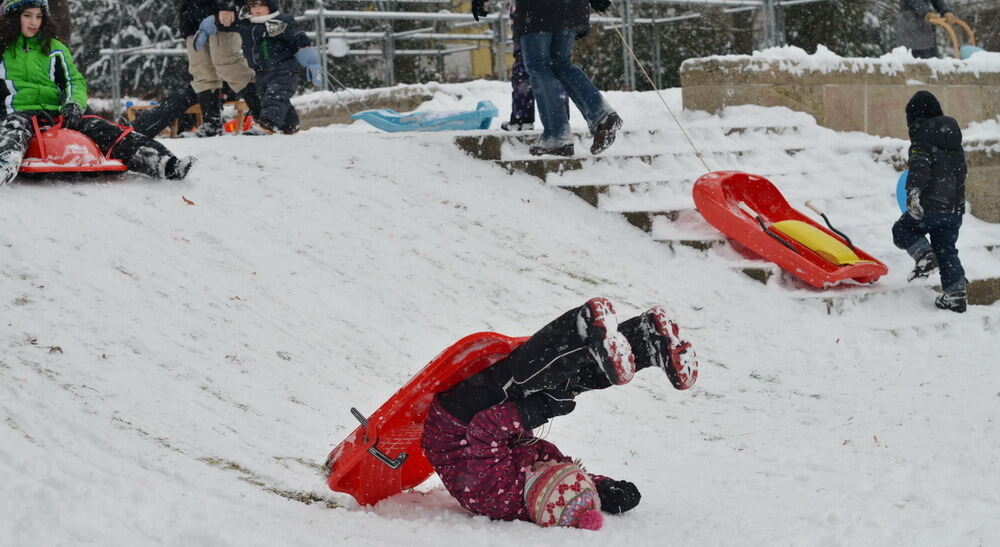 Schnee und Winterfreuden in Reutlingen Januar 2013