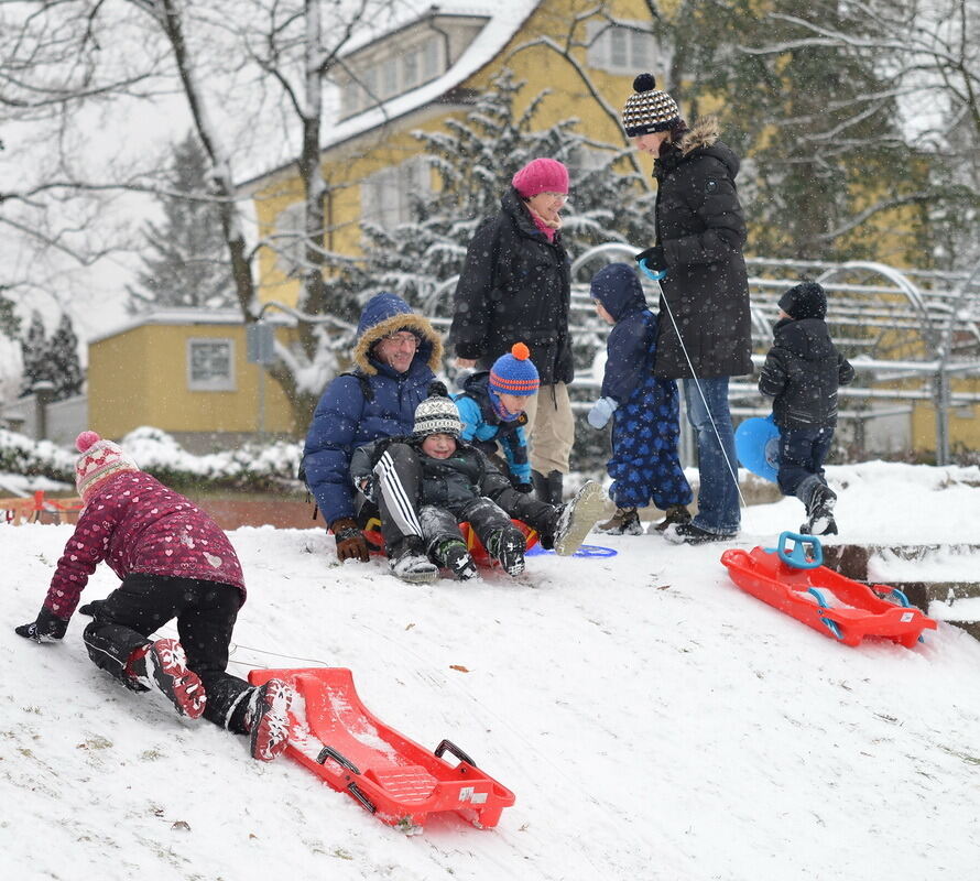 Schnee und Winterfreuden in Reutlingen Januar 2013