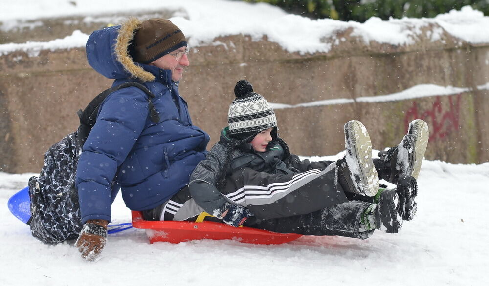 Schnee und Winterfreuden in Reutlingen Januar 2013