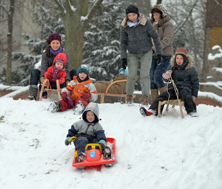 Schnee und Winterfreuden in Reutlingen Januar 2013