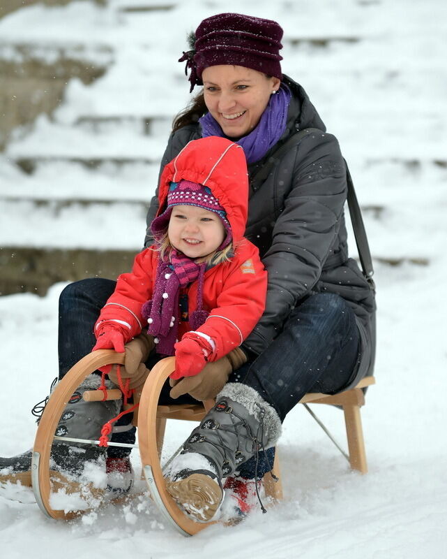 Schnee und Winterfreuden in Reutlingen Januar 2013