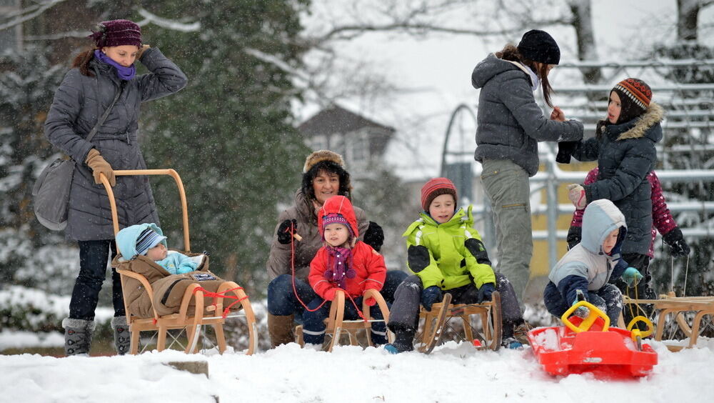 Schnee und Winterfreuden in Reutlingen Januar 2013