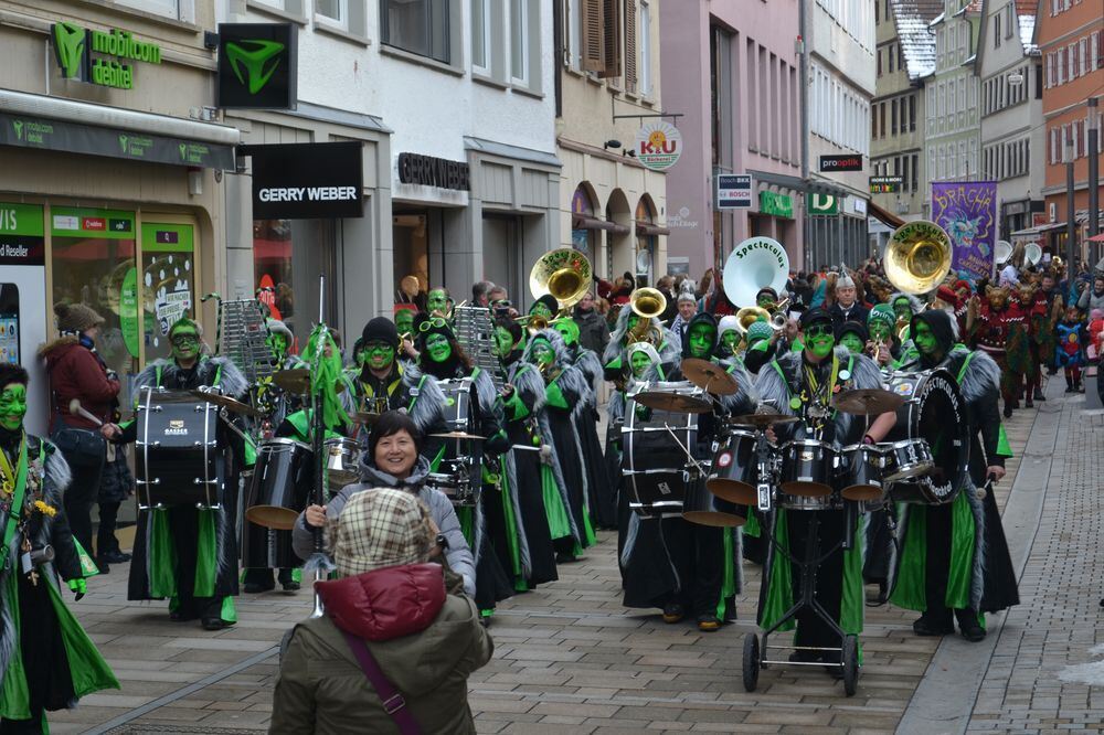 Sternmarsch und Narrenbaum stellen Reutlingen 2013