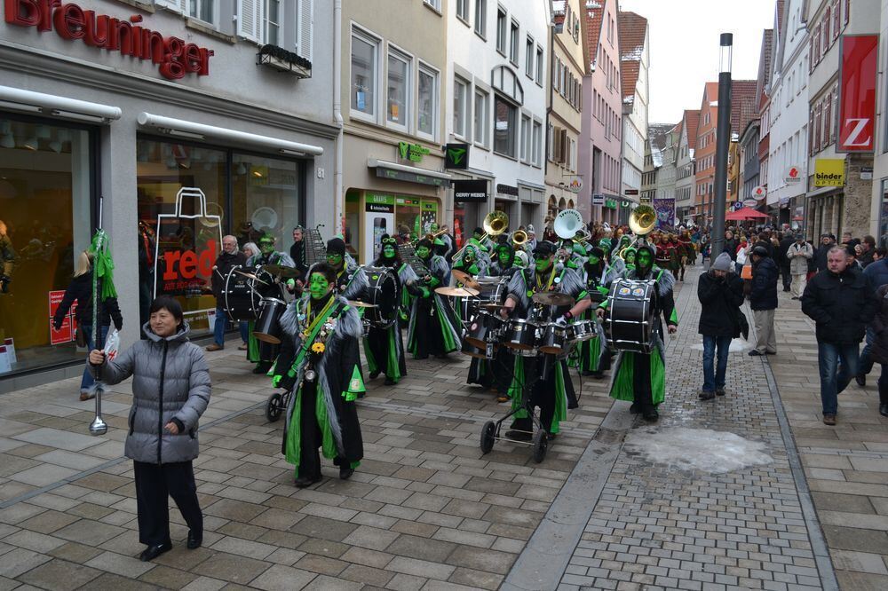 Sternmarsch und Narrenbaum stellen Reutlingen 2013