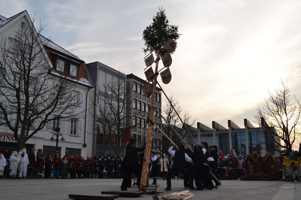 Sternmarsch und Narrenbaum stellen Reutlingen 2013