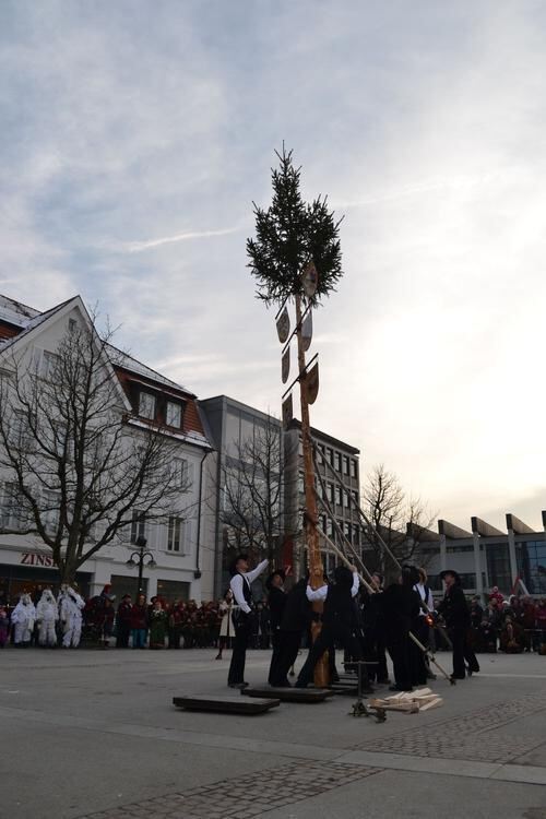 Sternmarsch und Narrenbaum stellen Reutlingen 2013