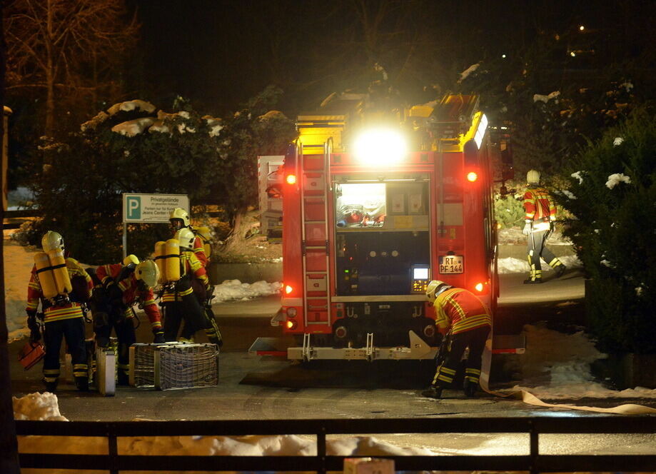 Feuerwehrübung Pfullingen Februar 2013