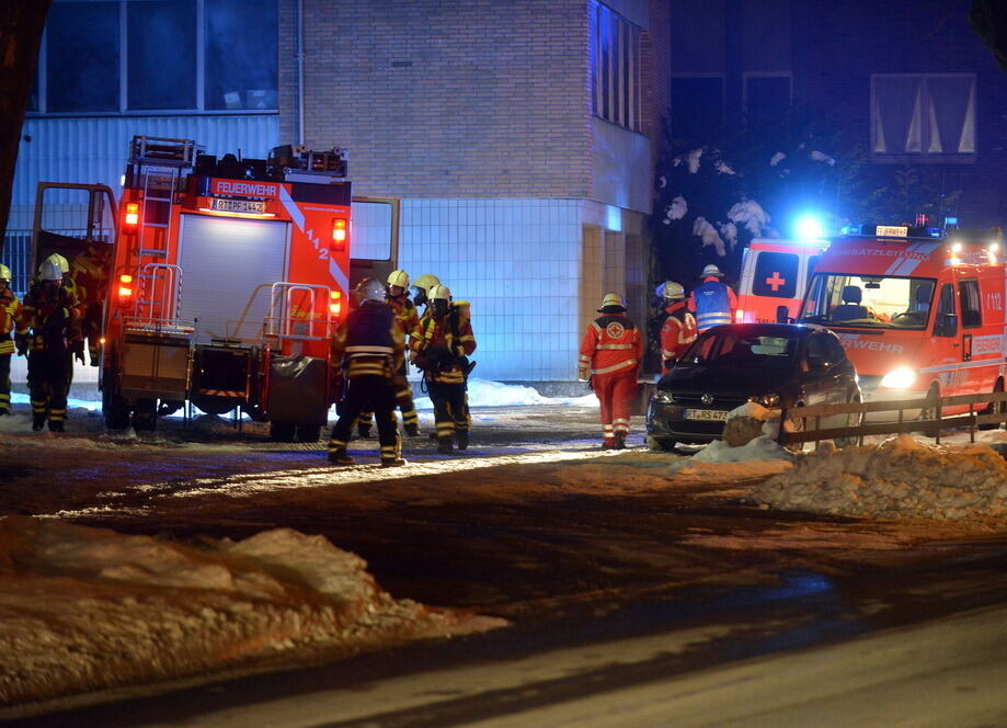 Feuerwehrübung Pfullingen Februar 2013