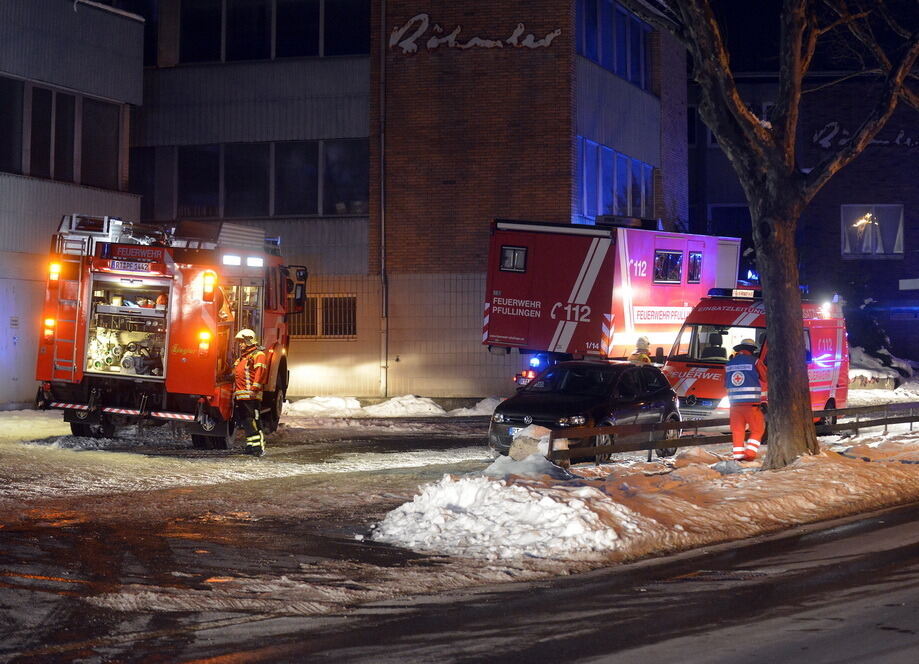 Feuerwehrübung Pfullingen Februar 2013